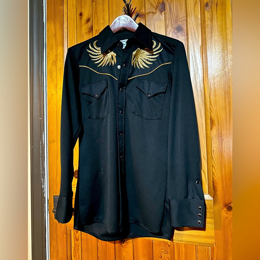 Vintage western pearl snap shirt